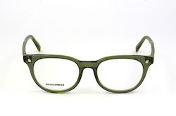 Dsquared2 Eyeglasses Unisex Lens Bridge Temple 49 18 145 Mm Dq5144-98