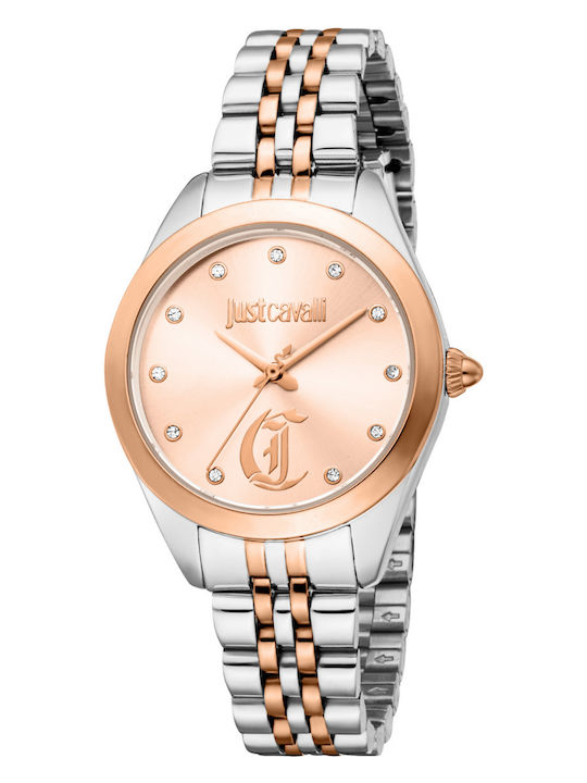 Just Cavalli Silver Stainless Steel Watch New Working Battery Just Cavalli Silver Stainless Steel Watch New Working  main image 4
