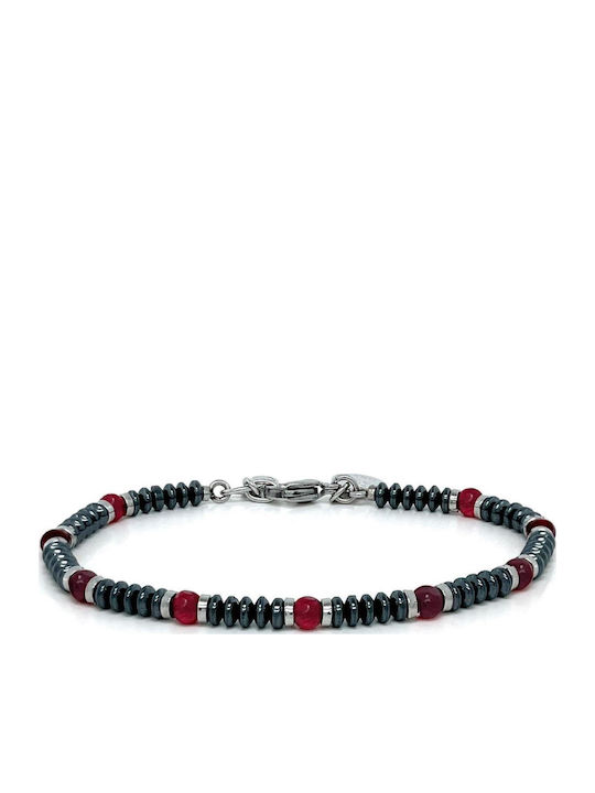 Men's Bracelet Made of Stainless Steel with Hematite HO023_6