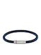 Tommy Hilfiger Ανδρικό Βραχιόλι με σχέδιο Ματάκι από Δέρμα 19cm