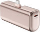Voltres Power Bank 5000mAh 22.5W cu Port USB-C Auriu