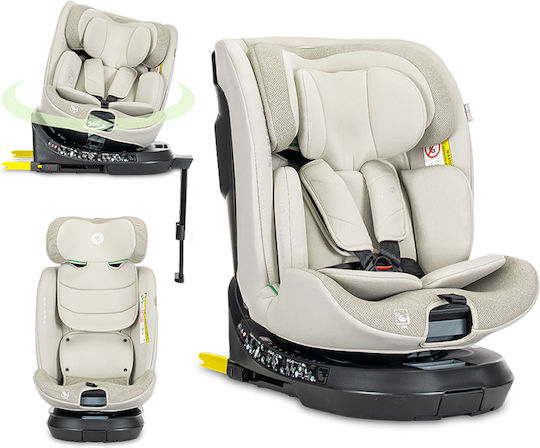 Lorelli Solaris Kindersitz Auto i-Size mit ISOfix Beige 0-36 kg