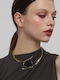 Kalliope Jewelry Κολιέ από Ρητίνη Μαύρο