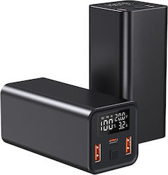 Voltres 20000mAh 65W Черна Външна Батерия Voltres 20000mAh 65W Черна Външна Батерия