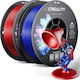 Creality3D Filament PETG Pentru Imprimantă 3D 3mm Roșu 2kg 2 Bucăți Refill