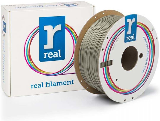 Real Filament Filament Pentru Imprimante 3D PLA Mat Mat 1.75mm Gri Khaki 1kg 1 Bucată Bobină