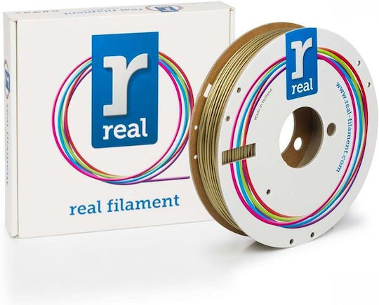 Real Filament PLA 3D Printer Filament 1.75mm Sparkle Gold Medal 0.5kg 1τμχ (Spool)