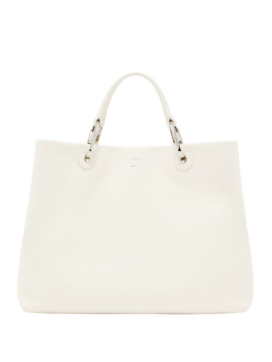 Emporio Armani Beige Leather Women's Shoulder Bag