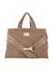Damentasche Schulter Wildleder Braun