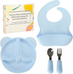 ikonka Feeding Set Made of Silicone 4pcs