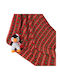 Viopros Nursery Swaddling Fleece Blanket Red with Animal 3 Pieces