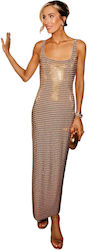 Karen Millen Damenkleid Abend Gold Karen Millen Damenkleid Abend Gold