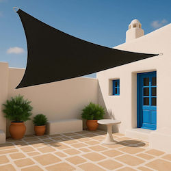 Showood Триъгълен Shade Sail Черен 5м 280гр/м²