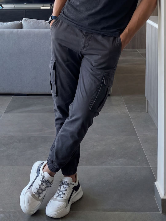 Panda Clothing Cargo Trousers in Regular Fit Gray
