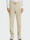 Elastic Trousers Light Beige