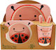 Bamboo Feeding Set from Bamboo Pink 5pcs