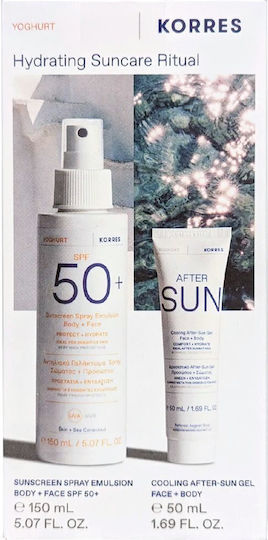 Korres Yoghurt Emulsion Set with Sunscreen Spray & After Sun SPF50 2 Pieces