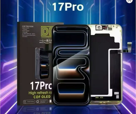 OLED Ersatzbildschirm mit Touch-Mechanismus für Apple iPhone 17 Pro Schwarz