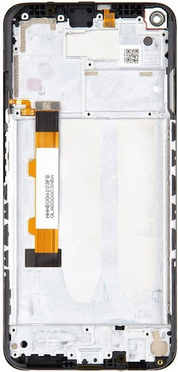 Display Screen with Touch Mechanism and Frame for Xiaomi Redmi Note 9T Black