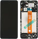 Screen with Touch Mechanism and Frame for Samsung A12 Nacho A127 (Black)