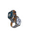Amazingthing Class Band Кожена Каишка Apple Watch 45 46 49 Mm Сива