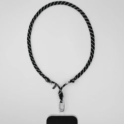 Tapper Tragbare Bänder Für Alle Telefone Schwarzes Nylon Mit Silber 1171