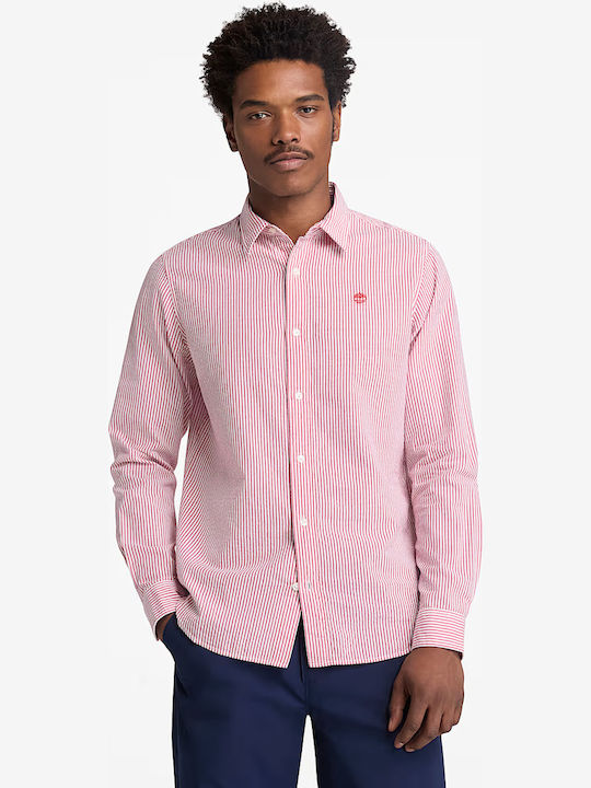 Timberland Long Sleeve Shirt in Regular Fit Str...