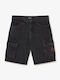 Herren Shorts Cargo Denim Schwarz