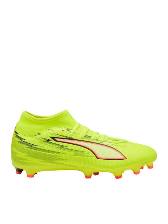 PUMA Ultra 6 Play+ Ποδοσφαιρικά Παπούτσια με Τάπες FG/AG Μπεζ