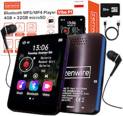 Zenwire MP4 Player (36GB) cu Ecran Tactil IPS 2.4" Negru Zenwire MP4 Player (36GB) cu Ecran Tactil IPS 2.4" Negru