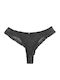 Damen-Slip Brasil Schwarz 8290-Schwarz-L