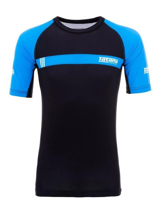 Tatami Fightwear Мъжка Къс Ръкав Блуза За Джиу-Джицу Синя