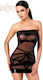 Noir Handmade Bondesque Schwarzes Off-Shoulder Minikleid