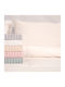 Viopros Single Bed Sheet with Rubber Hugger 100x200+25cm 1
