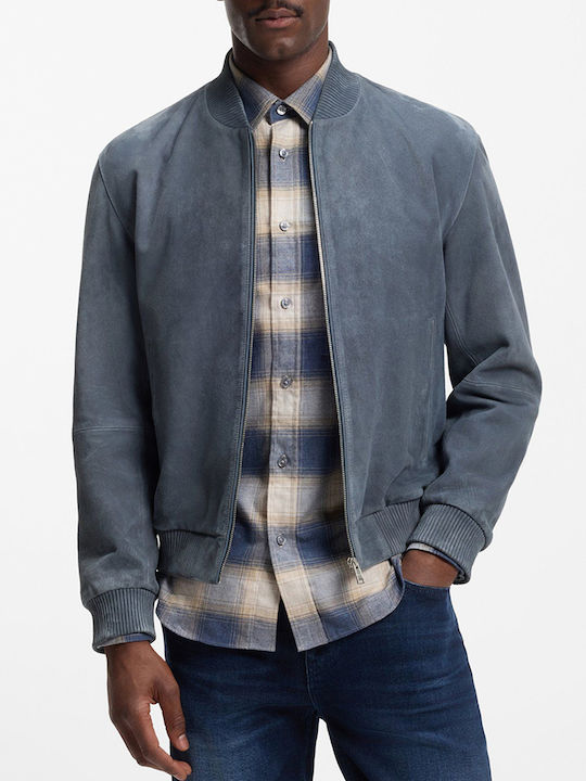 Boss Herren Jacken Bomber Stahlblau