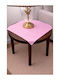 Checkered Tablecloth Set 4 Pieces Pink 55x55cm