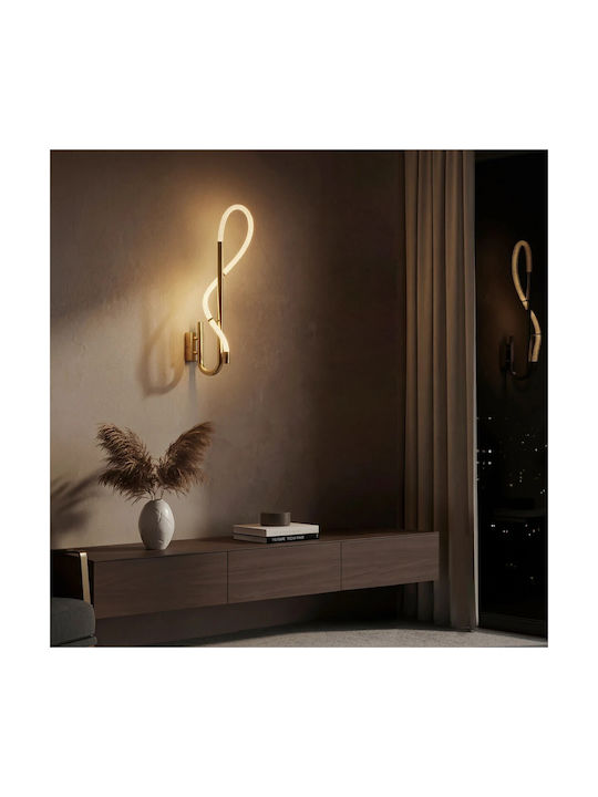 Kelvo Wall Lamp LED Gold 30x30cm Kelvo Wall Lamp LED Gold 30x30cm