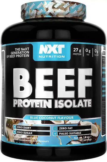 Nxt Nutrition Beef Protein Isolate Gluten Free & Lactose Free with Blue Coconut Flavor 1.8kg