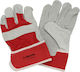 Red Leather Safety Gloves