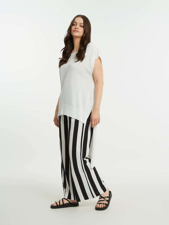 Mat Fashion Winter Women's Short Sleeve White B...