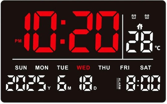 Дигитален Led Часовник Календар Дата и Температура Jh3219