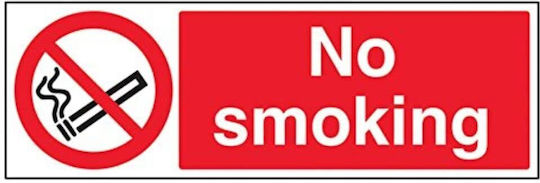 vsafety 57040ba-s No Smoking/Il Designato cartello divieto Zona Fumatori, autoadesivi, paesaggio, 300 mm x 200 mm, colore: nero/verde/rosso