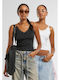 Βαμβακερά Γυναικεία Φανελάκια Black+offwhite 2Pack