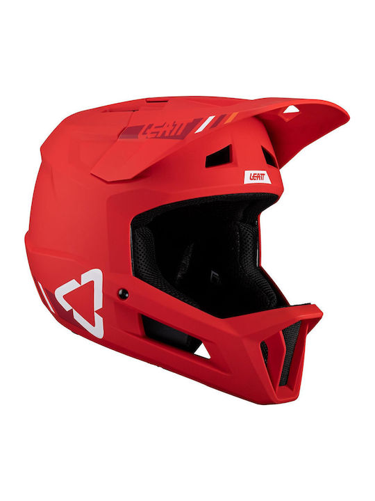Leatt Full Face Bicycle Helmet Mountain Red Leatt Full Face Bicycle Helmet Mountain Red