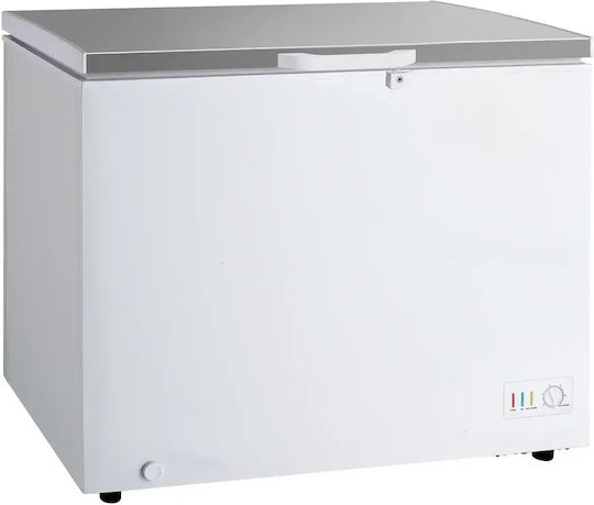 Karamco Congelator Profesional Tip Cufăr 302 L și 190 W din Oțel Inoxidabil cu Uși Lățime 111,6 x Adâncime 64,4 x Înălțime 84,5 cm