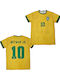 Football Jersey Neymar Jr Brazil National Team 2025 Yellow Balón De Oro Unisex Yellow Ab119