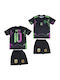 Kids Football Set Messi Argentina National Team Special Neon Edition Black Balón De Oro Unisex Kids Black Ab132