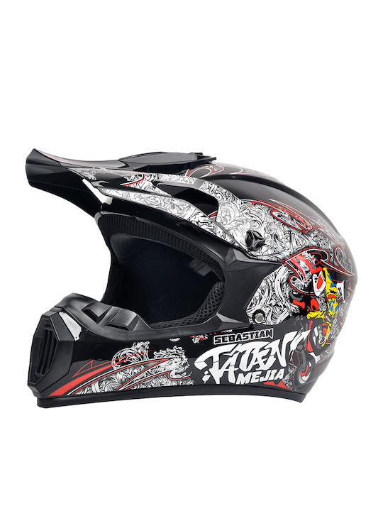 FIXATO Motorradhelm Motocross ECE 22.06