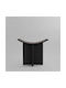 Wooden Coffee Table Stool Black 60x30x54cm