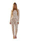 Siyah Inci Winter Women's Pyjama Set White